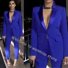 Royal Blue Suit for Women Blzer Pants Set 2-piece Formal Wedding Dress Mom's Business Work Clothes Formal Wedding Dress, Royal Blue Suit, Suit For Women, Formal Dresses For Weddings, Business Work, Busy At Work, Mom Dress, Work Clothes, Blue Suit