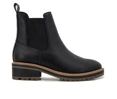 Chelsea Boots for Women | Shoe Carnival Casual Chelsea Boots With Stacked Heel For Work, Spring Casual Chelsea Boots With Reinforced Heel, Casual Spring Chelsea Boots With Reinforced Heel, Black Boots With Jeans, Black Flat Boots, Womens Casual Boots, Womens Boots Flat, Boots Shoe, Heeled Chelsea Boots