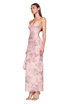 ELLERY DRESS - PINK : FLORA PAISLEY – I.AM.GIA North America Long Summer Dress Outfits, Ellery Dress, Gia Dress, Floral Dress Formal, I Am Gia, Butterfly Dress, Summer Dress Outfits, Long Summer Dresses, Silver Bead