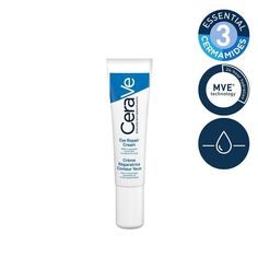 CeraVe Eye Cream for Dark Circkles, Puffiness and Fine Lines:
CeraVe Eye Repair Cream is a helps to combat dark circles, puffiness and wrinkled with it's moisturising formula developed by Dermatologists. CeraVe eye cream has a fast absorbing, lightweight formula containing effective ingredients that hydrate and protect the delicate area. The eye contour is left feeling nourished and looking brighter!
Ingredients In CeraVe Eye Repair Cream:

CeraVe's 3 Essential Ceramides: a unique combination of CeraVe ceramides 1, 3 and 6-II to replenish existing ceramides. This helps to relive dry, itchy and sensitive skin, whilst repairing and protecting the skin's natural barrier.
Hyaluronic Acid: Helps to retain moisture in the skin, leaving the skin feeling hydrated and plump with the added benefit o Cerave Eye Cream, Cerave Eye Repair Cream, Eye Repair Cream, Reduce Dark Circles, Repair Cream, Eye Contour, Eye Area, Eye Cream, Dark Circles