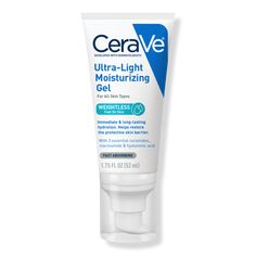 Ultra-Light Moisturizing Gel - CeraVe | Ulta Beauty Cera Ve, Cerave Moisturizer, Cerave Skincare, Eye Wrinkle Cream, Facial Gel, Acne Face Wash, Lightweight Moisturizer, Best Moisturizer, Gel Moisturizer