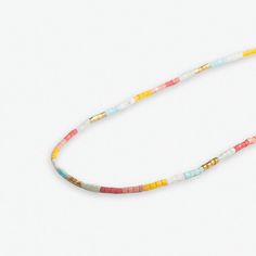 Everly Single Strand Luxe Bead Necklace Amalfi Summer Multi-strand Colorful Beaded Necklaces, Spring Festival Jewelry With Tiny Beads, Chic Multicolor Summer Jewelry, Chic Multicolor Spring Jewelry, Tiny Beads Necklace For Beach In Spring, Trendy Jewelry With Tiny Beads For Vacation, Multicolor Jewelry For Everyday Summer Wear, Everyday Multicolor Beaded Necklaces, Summer Beaded Jewelry For Everyday