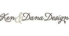 the logo for ken and dana designs