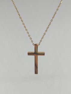 Lovely little 18k gold plated titanium steel Christian cross pendant with necklace. Minimalist Clavicle Chain Necklace With Cross Pendant, Minimalist 14k Gold Cross Pendant Necklace, Dainty Crucifix Clavicle Chain Jewelry, 14k Gold Cross Necklace With Adjustable Chain, Gold Minimalist Tarnish Resistant Cross Necklace, Minimalist 14k Gold Cross Pendant Jewelry, Minimalist Cross Necklace Tarnish Resistant, Rose Gold Stainless Steel Clavicle Chain Charm Necklace, Yellow Gold Cross Necklace With Clavicle Chain