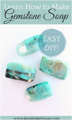 how to make gemstone soap with easy diy instructions for beginners and kids