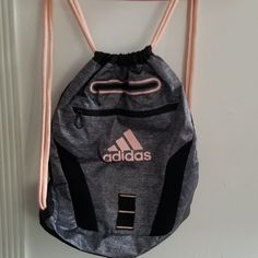 No Flaws Spacious Functional Pink Everyday Bags, Adidas Sports Bag In Pink, Pink Tote Backpack For Everyday Use, Sporty Rectangular Adidas Bag, Pink Sporty Travel Bag, Sporty Pink Everyday Bag, Sporty Everyday Pink Bag, Pink Sports Shoulder Bag With Adjustable Strap, Adidas Rectangular Bag For Daily Use