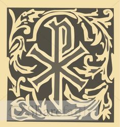 an ornamental design in the shape of a cross