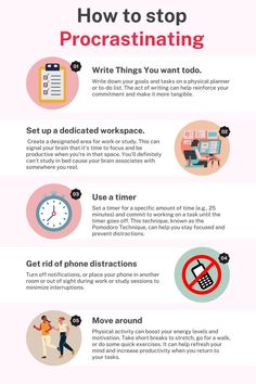 how to stop procrastinating  | Tips | Studying |  Motivation |  start studying | working  | productivity Work Study Motivation, Stop Procrastinating Tips, Improve Brain Power, Studying Motivation, Start Studying, Exam Study Tips