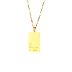 Looking for a piece of jewelry that truly reflects your individuality? Look no further than our 2023 Individuality Message Tarot Necklace Pendant. The trendy square pendant design is unlike anything else you'll find on the market, making it the perfect statement piece for anyone who wants to stand out from the crowd. Unique Design: The square pendant design sets this necklace apart, adding a touch of individuality to your style. High-Quality Materials: Crafted from high-quality 316L stainless st Minimalist Rectangular Necklace As Gift For Her, Minimalist Rectangular Necklaces As Gift For Her, Meaningful Rectangular Necklaces For Gifts, Meaningful Everyday Rectangular Jewelry, Meaningful Rectangular Jewelry For Everyday Use, Meaningful Rectangular Necklace For Gift, Meaningful Gift Necklace, Engraved Square Pendant Necklace For Anniversary, Spiritual Personalized Rectangular Jewelry