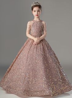 Gown Designs For Girls Kids, Gown Designs For Kids, Long Gown Elegant Classy, Long Gown Elegant, Kids Gown Design, Kids Evening Gowns, Ball Gowns For Kids, Gown For Kids, Pearl Dresses