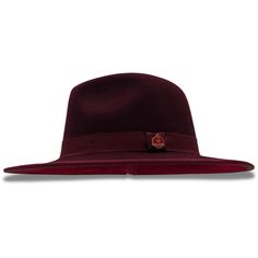 Elevate your style with the Montique Burgundy 3 1/8" Brim Red Bottom Wool Felt Dress Hat from our Modernique Collection. This exquisite hat, crafted with a Matching Grossgrain Band adorned with a montique pin, features a distinctive pinch crown for added elegance. The hat’s solid color brim measures 3 1/8" inches, offering a sleek contrast to the red bottom. Brim Size 3 1/8" Montique Pin Matching Grossgrain Band Two Tone Red Bottom Pinch Crown Felt Hat With Lining Velcro Size Adjuster Size XL is Fitted Red Felt Hat With Flat Brim, Fitted Red Felt Hat With Curved Brim, Adjustable Burgundy Felt Hat With Flat Brim, Red Felt Hat With Curved Brim, Red Felt Hat With Curved Brim, One Size, Felt Dress, Red Bottom, Dress Hat, Red Bottoms