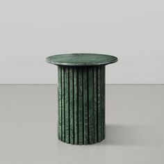 Della Emerald Fluted Marble Side Table - Holistic Habitat Fluted Marble, Marble End Table, Marble Top End Tables, Table Lamps Kitchen, Upholstered Chaise Lounge, Marble End Tables, Upholstered Chaise, Door Hardware Interior, Meridian Furniture