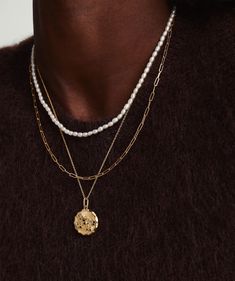 18k Gold Vermeil Blossom Pendant Necklace - Jewelry | Mejuri Wedding Luxury, Silver Circle, Long Chain Necklace, Everyday Necklace, Gold Necklace Women, Floral Necklace