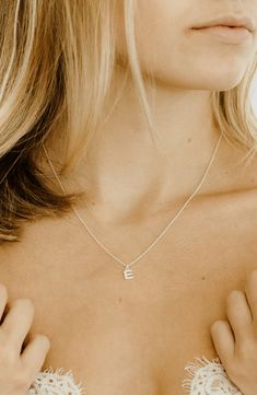 Bring a smile to your gift recipient's face with this dainty necklace, personalized by an initial charm. Style Name:Nashelle Initial Charm Necklace. Style Number: 6127997. Initial Necklace With Delicate Chain In Sterling Silver, Personalized Gift Charm Necklace With Delicate Chain, Silver Initial Necklace For Everyday Wear, Sterling Silver Initial Necklace For Everyday, Everyday Tiny Initial Pendant Charm Necklace, Everyday Sterling Silver Initial Necklace, Personalized Delicate Initial Necklace, Nickel Free Initial Pendant Necklace, Sterling Silver Charm Necklaces For Personalized Gift