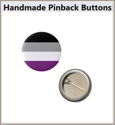 Asexual Ace Pride Flag Pin 1 Round Circle Shape Metal Button Pin Badge Pinback 1 inch Pin 25 mm 2.5 cm Ace Pride, Asexual Pride, Flag Pins, Flag Sizes, Round Circle, Amazon Handmade, Pride Flag