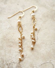 Long Pearl Earrings, Bridal Earrings, Wedding Earrings, Pearl Drop Earrings, Pearl Jewelry Delicate Pearl Chain Earrings, 14k Gold Filled Pearl White Dangle Pearl Earrings, Delicate Pearl Chain Dangle Earrings, Delicate Pearl Dangle Earrings, Delicate Dangle Pearl Earrings, 14k Gold Filled Pearl Drop Earrings For Anniversary, Delicate Dangle Pearl Pendant Earrings, Delicate Pearl Pendant Dangle Earrings, Delicate Dangle Bridal Earrings With Pearl Pendant