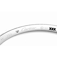 Cartier 18k White Gold 4 Diamond Love Bangle Bracelet Size 17 Cert  About Cartier: The company has a long and distinguished history of serving royalty, as well as stars and celebities. One Prince of Wales hailed Cartier as "Joaillier des Rois, Roi des Joailliers" (Jeweller to Kings, King of Jewellers"). Cartier received an order for 27 tiaras for the coronation of the future King. King Edward VII was crowned in 1902 and in 1904 he honoured the Company with the Royal warrant of supplier to the Ro Classic Cartier Jubilee Bracelet Bangle, Cartier Diamond Bangle For Anniversary, Classic Cartier Bracelets For Wedding, Classic Cartier Bangle For Anniversary, Cartier Silver Round Diamond Bracelet, Luxury White Gold Cartier Bracelet, Engraved White Gold Diamond Bracelet For Anniversary, Anniversary Engraved White Gold Diamond Bracelet, Formal White Gold Bracelets With Hallmarks