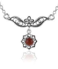 "925 Sterling Silver Choker Pendant Citrine, Blue Topaz, Carnelian Necklace Filigree Design Lace Heart Figured Women Choker Necklace The necklace is 17.00\" / 43.00 cm length, and it has 2.00\" / 5.10 cm extension. It is secured with lobster claw closure. The necklace has handcrafted filigree art lace figured charm. Charm length is 0.40\" / 10.30 mm, width is 0.40\" / 10.30 mm Filigree is a unique piece that incorporates handcrafted twisted threads of precious metal into its design. The metal is Carnelian Gemstone Dangle Jewelry, Amber Colored Fine Jewelry With Gemstone Accents, Amber Jewelry With Gemstone Accents, Amber Fine Jewelry With Gemstone Accents, Silver Birthstone Necklace With Gemstone Accents As Gift, Traditional Necklace With Gemstone Accents For Gift, Silver Dangle Charm Necklace With Natural Stones, Elegant Carnelian Pendant Necklace, Silver Birthstone Pendant Necklace With Natural Stones