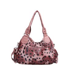 Features: -100% Polyester -Huge capacity for accessories -Contrast -Muti-Pockets -Street style -Size:38cm * 11cm * 30cm Free Socks, Free Bracelet, Casual Date, Fashion App, Leopard Pattern, Shoulder Tote Bag, Shoulder Tote, Brown And Grey, Black And Grey