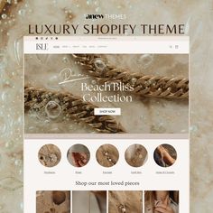 the luxury shopify wordpress theme is clean and modern, with lots of details