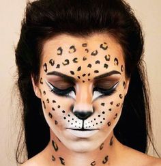 9 Cat Halloween Costumes Nem Halloween Makeup, Carnaval Make-up, Makeup Karakter, Make Up Diy, Fantasy Make-up, Halloween Makeup Look, Halloween Make-up Looks, Animal Makeup, Halloween Makeup Diy