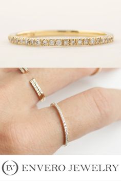 Band width is 1.2mm. Ethically sourced white diamond, 0.12ctw, G color SI quality. Made of 100% recycled solid 14k gold, available to choose from 14k yellow gold, rose gold or white gold. Minimalist Wedding Band, Wedding Band Diamond, Ring Stack, Diamond Band, Minimalist Wedding, White Diamonds, Ring Box, Stacking Rings, Diamond Bands