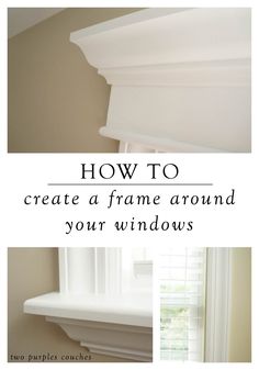 how to create a frame around your windows with pictures and text overlaying it