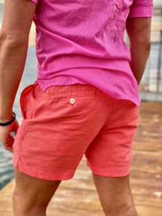 Prelaundered, preshrunk and ready for baking. Chris pairs with our wonderful new Hotpink Burnout. Washable, because pie leaks. ﻿Fits like a slimcut jean. 2XS 28WXS 30WS 32WM 34WL 36WXL 38W2XL 40W Also available in our trouser. Orange Beach Shorts With Built-in Liner, Linen Short, Bermuda Shorts, Mens Short, Trousers, Pie, Baking