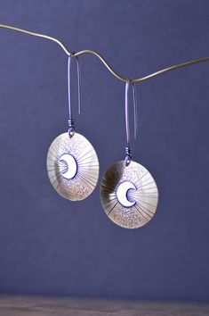 Dangle moon earrings long bohemian earrings crescent moon jewelry celestial brass statement earrings Refined Rustic, Crescent Moon Jewelry, Metal Smithing, The Eclipse, Fun Jewelry, Handmade Gifts For Her, Native Jewelry, Celestial Jewelry, Moon Jewelry