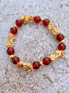 Pixiu Feng Shui Protection Bracelet Pixiu Bracelet Gifts - Etsy Croatia Red Spiritual Bracelet For Good Luck, Spiritual Red Bracelet For Good Luck, Crystal Bracelet With 108 Beads As A Gift, 108 Beads Bracelet Jewelry Gift, Round Amber Bracelet As Gift, Symbolic Red Beaded Bracelets For Gifts, Crystal Bangle Bracelet With 8mm Beads As Gift, 8mm Beads Crystal Bangle Bracelet As Gift, Round Amber Bracelet Gift