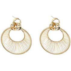 Material: Metal Style: Europe and America Fashion Element: Three-dimensional decoration Elegant Circular Metal Earrings, Elegant Circle Metal Earrings, Formal Circular Metal Earrings, Metal Plated Round Earrings, Plated Metal Round Earrings, Round Metal Plated Earrings, Pierced Round Hoop Earrings For Evening, Round Pierced Hoop Earrings For Evening, Elegant Gold-tone Circular Earrings