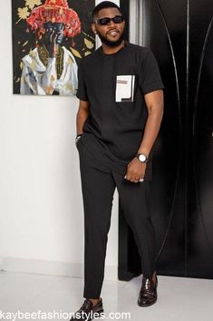 Latest Senator Styles for Men in 2022 and 2023 - Kaybee Fashion Styles Black Senator Styles For Men, Latest Senator Styles For Men, Kaftan Styles For Men, Men Senator Designs, Senator Styles For Men, Groomsmen Outfit, Latest African Wear For Men, Senator Styles, Black Kaftan