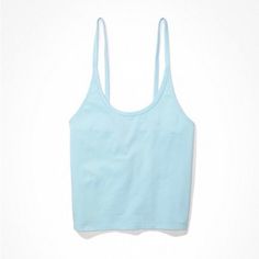 Light Blue Convertible Cami. New With No Damage. Light Blue Convertible, Blue Convertible, New Tank, Women's Tank Tops, Light Blue Color, Mens Outfitters, Crop Tank, Convertible, American Eagle Outfitters