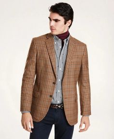 For the modern urban Instagram user, the Regent Fit Multi-Check Sport Coat is a versatile must-have. Crafted from durable wool with a sharp checked pattern, this 2-button design features all necessary pockets and a center back vent for comfortable wear anywhere. Its tailored yet relaxed Regent fit allows for a full range of movement, whether strolling the city streets or snapping lifestyle shots for your Instagram feed. Finished sleeves and Bemberg lining provide a flawless finish to complement Brooks Brothers Men, Mens Sport Coat, Modern Urban, Sport Coats, Check Pattern, Personal Shopping, Brooks Brothers, Sport Coat, Flap Pocket