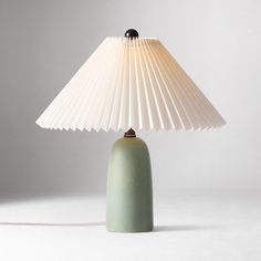 a lamp that is sitting on a table