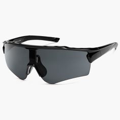 The FURIOUS sports sunglasses offer optimal protection from harmful UV rays and a comfortable fit for any active lifestyle. Enjoy enhanced clarity from the polarized lenses, and an energetic look in any outdoor activity. Perfect for men, women, and youth. Sporty Shield Sunglasses For Outdoor Activities, Functional Polarized Shield Sunglasses For Cycling, Functional Shield Sunglasses With Uv Protection For Outdoor, Functional Polycarbonate Shield Sunglasses With Uv Protection, Sporty Matte Black Sunglasses For Sports, Sporty Matte Black Anti-reflective Sunglasses, Functional Polarized Shield Sunglasses For Sports, Functional Polarized Sunglasses For Cycling, Casual Shield Sunglasses With Uv Protection For Sports