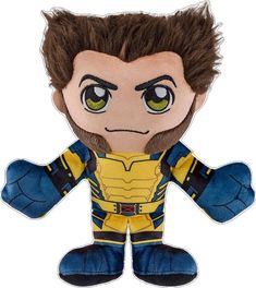 an image of a stuffed toy that looks like wolverine from the avengers movie, with big eyes