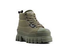 REVOLT BOOT OVERCUSH – Palladium US Waterproof Sneakers For Fall Streetwear, Casual Waterproof Boots With Cushioned Footbed For Streetwear, Casual Waterproof Boots With Cushioned Footbed, Sporty Waterproof Boots For Streetwear In Fall, Sporty Mid-top Winter Boots, Casual Nylon Boots With Lug Sole, High-top Nylon Boots For Streetwear, Urban Waterproof Sneakers For Winter, Urban Waterproof Winter Sneakers