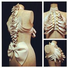 Oooo skeleton bodice Seema Anand, Avant Garde Art, Diy Kostüm, Art Costume, Avant Garde Fashion, 가을 패션, Rib Cage, Fantasy Fashion, Character Outfits