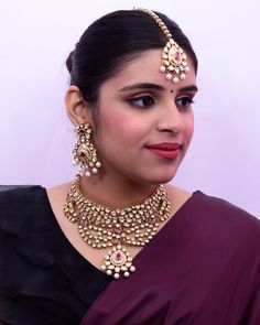 Exotic and snag-free kundan beaded necklace set with earrings. This is a stylish set with White Kundan. This set will work well with traditional, formal, and western formals. Option 1: Red Color (D657) Option 2: White Color (D709) Eye-catching and unique jewelry that will set you apart. Gift this piece to a loved one, and see their face light up with joy. Best for gifting or for personal use, wear it to any occasion and become the spotlight. Formal Temple Jewelry Bridal Sets With Chandbali Style, Temple Jewelry Bridal Necklace For Festive Occasions, Formal Kundan Necklace With Tilla, Formal Kundan Necklace With Stone Work For Festivals, Heavy Kundan Temple Necklace, Formal Kundan Temple Necklace For Diwali, Formal Kundan Necklace With Cutdana, Formal Kundan Necklace With Cutdana For Festive Occasions, Formal Kundan Cutdana Necklace For Diwali