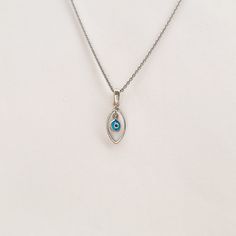 ♢ ABOUT JEWELLERY Beautiful Greek Evil Eye pendant made of 925 sterling silver and Blue Duplex Glass Eye. A beautiful gift for yourself or a beloved person to protect and bring luck. The evil eye is a curse believed to be cast by a malevolent glare, usually given to a person when they are unaware. Many cultures believe that receiving the evil eye will cause misfortune or injury. Talismans created to protect against the evil eye and give good luck and prosperity to ones who wear them.  ♢ FEATURES Greek Evil Eye, Eye Pendant, Evil Eye Pendant, Black Ribbon, Silver Blue, Evil Eye, Good Luck, Jewelry Shop, Jewelry Necklace Pendant