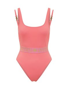 78% Polyamide, 22% Elastane Bathing Suit Designs, Versace Pink, Pink One Piece, Pink Swimsuit, Gianni Versace, One Piece For Women, Shop Swimwear, Luxury Retail, Women Collection