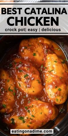 the best catalina chicken recipe in a crock pot is delicious and easy to make