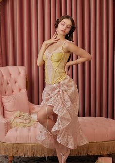 Materials: Shell：70%Viscose 30%Polyester Lining：100%Polyester Features: Lightweight openwork jacquard lace Retro floral design Three ways in one Pink Retro, Vintage Pin Up, Lace Slip Dress, Butterfly Dress, Lace Slip, Effortless Chic, Retro Floral, A Butterfly, Matching Dresses