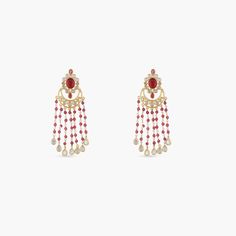 Classic Beads Chandbali Earrings Luxury Details, Buy Jewellery Online, Chandbali Earrings, Indian Jewellery Design, Traditional Earrings, Kundan Earrings, Indian Earrings, Antique Necklace, Bead Chain