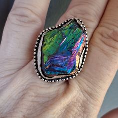 Brand New Amazing Handmade Rainbow Titanium Crystal Quartz Silver Statement Ring. Size 9 1/2 925 Stamped New To Poshmark? Use Referral Code Kimberlyn222 To Receive $10. Titanium Crystal, Statement Ring Silver, Ring Color, Crystal Quartz, Womens Jewelry Rings, Statement Ring, Handmade Silver, Quartz Crystal, Statement Rings