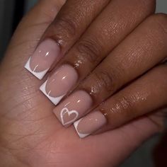 Light Pink Acrylic Nails, Short Coffin Nails Designs, Holiday Acrylic Nails, Simple Gel Nails, Her Nails, Work Nails, French Acrylic Nails