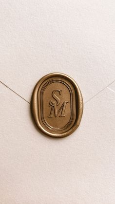 Monogram initials border wax seal in gold on enevelope Wedding Initials Logo, Wax Seals Wedding, Monogram Border, Greek Font, Jewelry Logo Design, Logo Design Set, Elegant Monogram, Luxury Branding Design