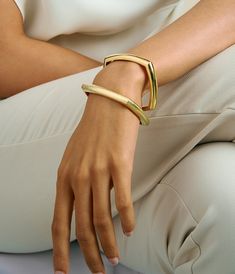 Quad Bangle-Bracelet-Zanardi-G230-David Webb Simple Gold Bangle, Solid Gold Bangle, Geometric Bangle, Pave Bangle, Diamond Bracelet Design, Gold Bangle Set, Bling Earrings, Rose Gold Bangle, Light Weight Jewelry