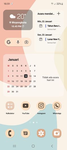 an image of a calendar with icons on the screen and in the background, there is a